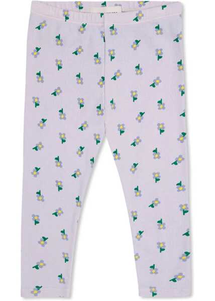 Pantaloni casual Bobo Choses Baby Pansy Flower All Over Leggings LILAC Baieti (BM 15952376) 1