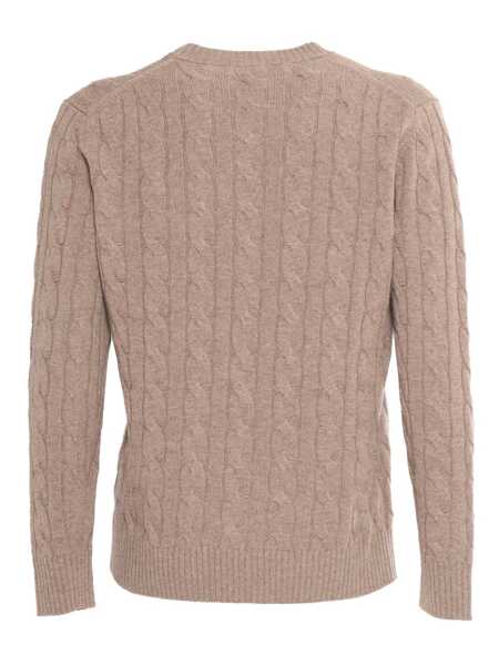 Pulovere Kangra RIBBED CREWNECK SWEATER Brown Barbati (BM 15958943) 2