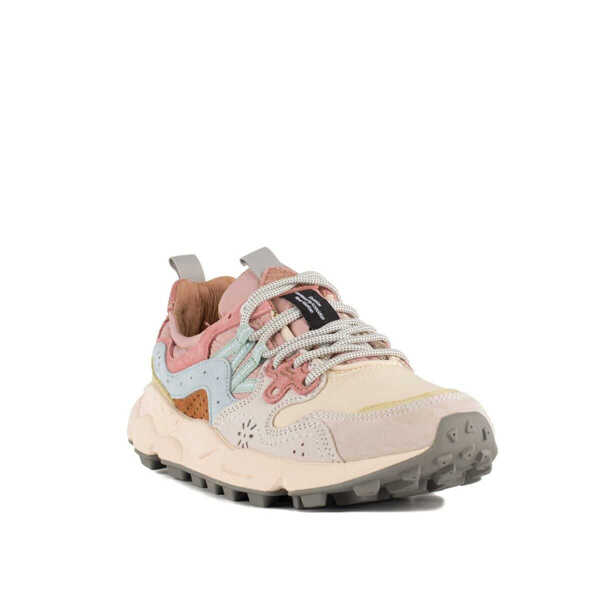 Sneakers FLOWER MOUNTAIN5 Flower Mountain Yamano 3 Light Brolin And Beige Suede And Nylon Sneakers MULTICOLOR Femei (BM 15961766) 3