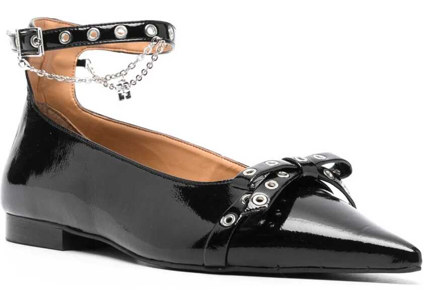 Balerini Ganni Jewel Ballerina BLACK Femei (BM 15969236) 2