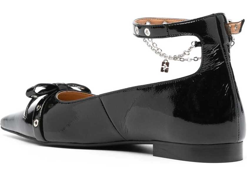 Balerini Ganni Jewel Ballerina BLACK Femei (BM 15969236) 3
