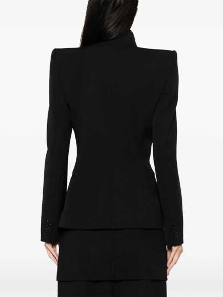 Sacouri office Alexander McQueen Wool Jacket BLACK Femei (BM 15969293) 4