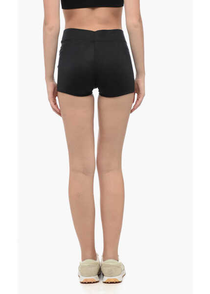 Pantaloni scurti Armani Ea7 Tech Fabric Shorts With Printed Logo Black Femei (BM 15969614) 2