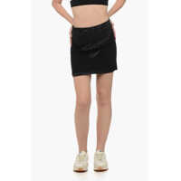 Fuste scurte Ea7 Double-Layered Miniskirt With Python Motif Femei