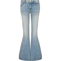 Blugi drepti Vintage Washed Cropped Fit Bootcut Denims Femei