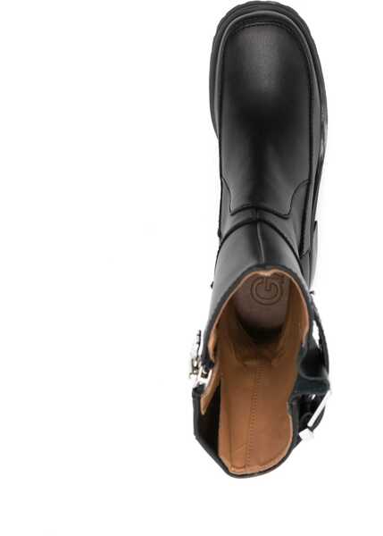 Cizme scurte Ganni Buckle Boot BLACK Femei (BM 15969938) 4