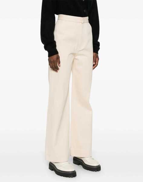 Pantaloni casual Jil Sander Flared Pants IVORY Femei (BM 15970055) 3
