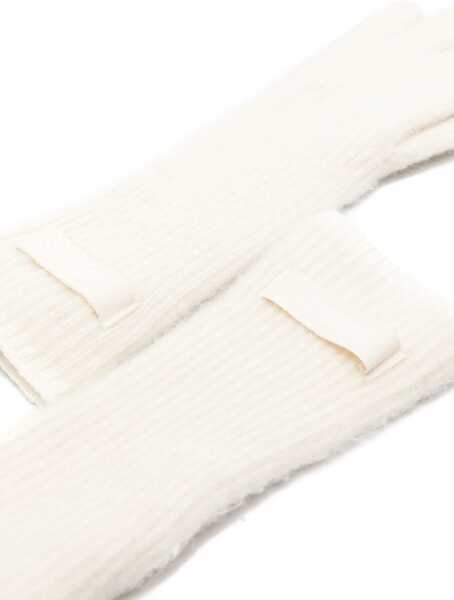 Manusi JACQUEMUS Grosgrain Logo Gloves IVORY Femei (BM 15970100) 2