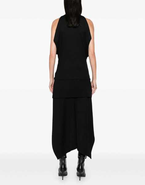 Bluze Alexander McQueen Ribbed Tank Top BLACK Femei (BM 15970133) 4