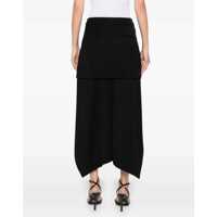 Fuste casual Alexander McQueen Dama - Fuste casual Alexander McQueen Asymmetrical Skirt BLACK Femei (BM 15970139) - B-mall.ro