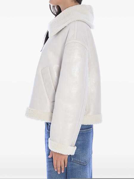 Bomber jacket Salvatore Santoro Shearling Jacket WHITE Femei (BM 15970553) 2
