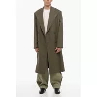 Paltoane Givenchy pentru Barbati - Paltoane Givenchy Herringbone Wool Doble Breasted Coat Green Barbati (BM 15970634) - B-mall.ro