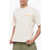 A PAPER KID Solid Color Crew-Neck T-Shirt With Printed Logo Beige