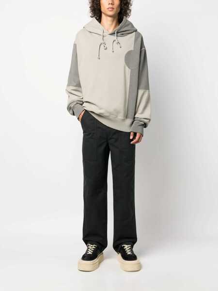 Pantaloni casual Isabel Marant Cotton Carrot Fit Pants With Belt Loops Blue Barbati (BM 15971036) 2