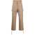 Kenzo Twill Wool Cargo Pants With Drawstringed Ankle Beige