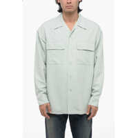 Camasi casual Viscose Bowling Shirt With Breast-Pockets Barbati