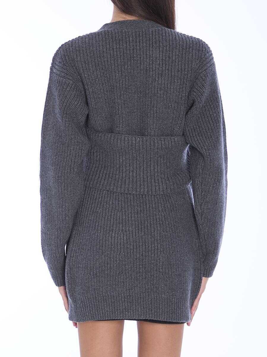Cardigane Alexander Wang Pre-Styled Twinset Cardigan GREY Femei (BM 15974303) 4