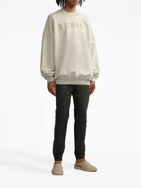 Bluze de trening FEAR OF GOD Brushed Cotton Eternal Sweatshirt With Embossed Print Beige Barbati (BM 15985046) 2