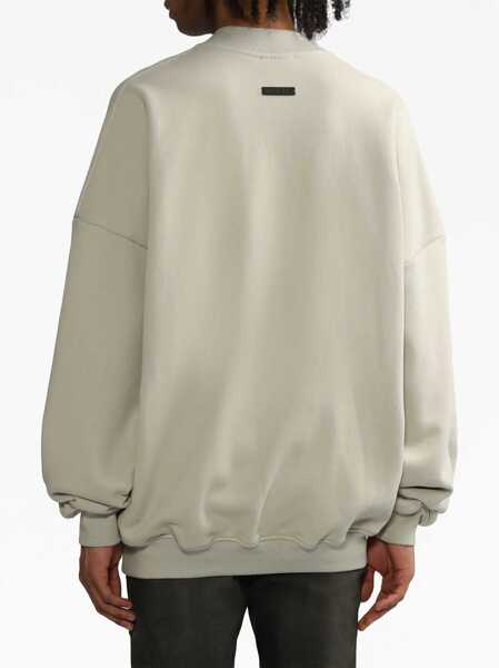 Bluze de trening FEAR OF GOD Brushed Cotton Eternal Sweatshirt With Embossed Print Beige Barbati (BM 15985046) 4