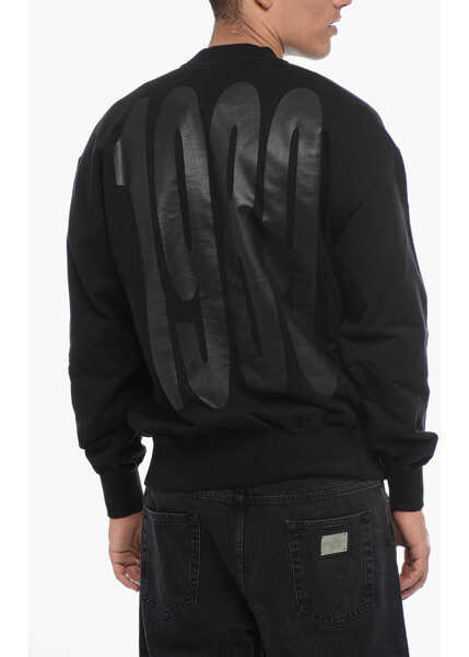 Bluze de trening 1989 STUDIO Printed Brushed Cotton Crew-Neck Sweatshirt Black Barbati (BM 15985892) 2