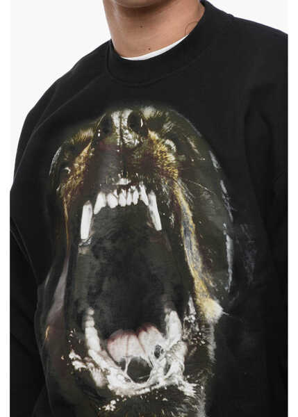 Bluze de trening 1989 STUDIO Printed Brushed Cotton Crew-Neck Sweatshirt Black Barbati (BM 15985892) 3