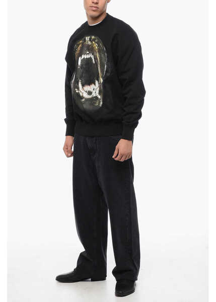 Bluze de trening 1989 STUDIO Printed Brushed Cotton Crew-Neck Sweatshirt Black Barbati (BM 15985892) 4