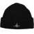 Vivienne Westwood Beanie Hat With Logo BLACK