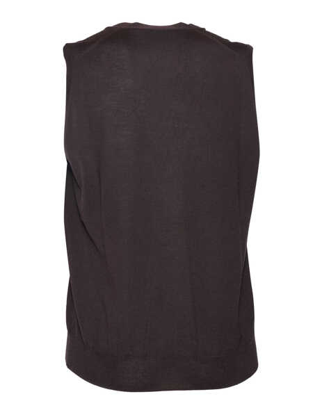 Geci Phi Fdl MERINO WOOL VEST Brown Barbati (BM 15989264) 2