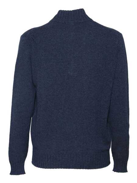 Pulovere Phi Fdl WOOL AND CASHMERE ZIPPED SWEATER Blue Barbati (BM 15989690) 2