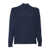 Phi Fdl WOOL AND CASHMERE ZIPPED SWEATER Blue