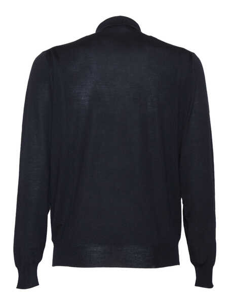 Tricouri Polo Phi Fdl MERINO WOOL POLO Blue Barbati (BM 15989705) 2