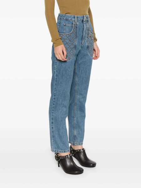 Pantaloni casual Isabel Marant Isabel Marant Catarina Denim Trousers BLUE Femei (BM 15996311) 3