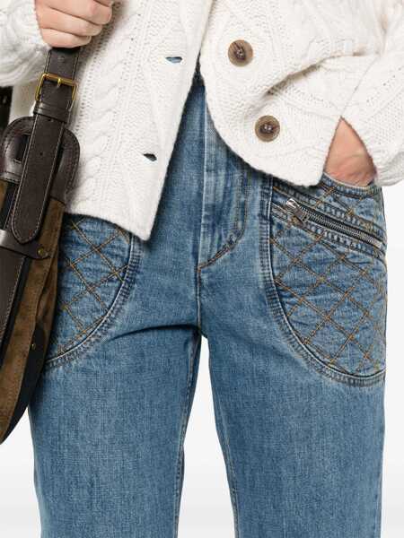 Pantaloni casual Isabel Marant Isabel Marant Catarina Denim Trousers BLUE Femei (BM 15996311) 5