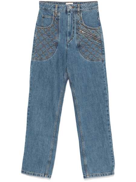 Pantaloni casual Isabel Marant Isabel Marant Catarina Denim Trousers BLUE Femei (BM 15996311) 1