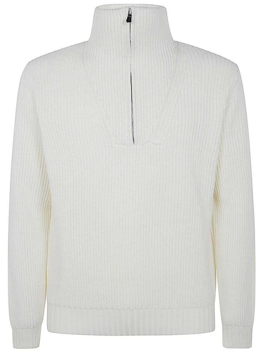 Camasi FILIPPO DE LAURENTIIS Filippo De Laurentiis Long Sleeves Half Zip Clothing WHITE Barbati (BM 16007792) 1