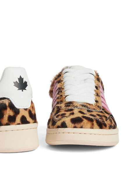 Sneakers DSQUARED2 DSQUARED2 Leopard-Print Sneakers MACULATOROSABIANCO Femei (BM 16009187) 4