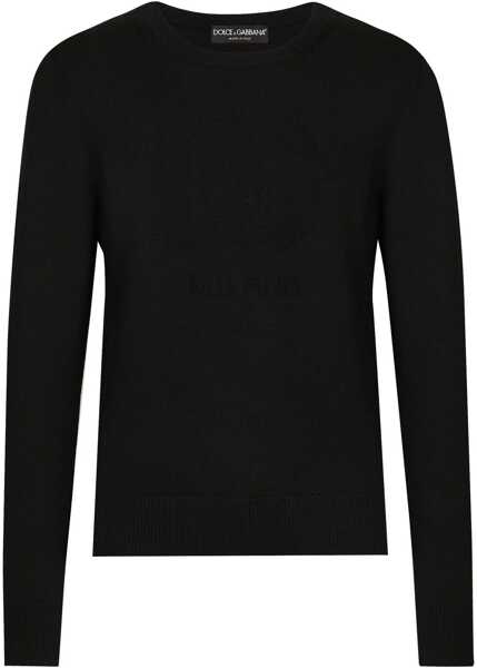 Pulovere casual Dolce & Gabbana Wool Jersey. BLACK Barbati (BM 16013909) 1