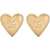 Dolce & Gabbana Heart Earrings With Dg Logo GOLD