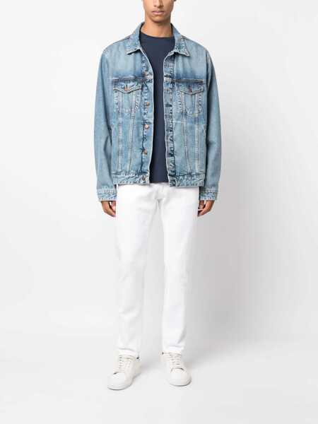 Blugi drepti Dondup DIAN PANTS White Barbati (BM 16014377) 2