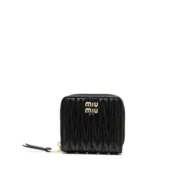 Portofele Miu Miu Matelassé Zip-Around Leather Purse Femei