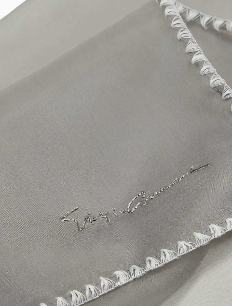 Esarfe Giorgio Armani Giorgio Armani Scarfs LIGHT GREY Femei (BM 16034186) 2