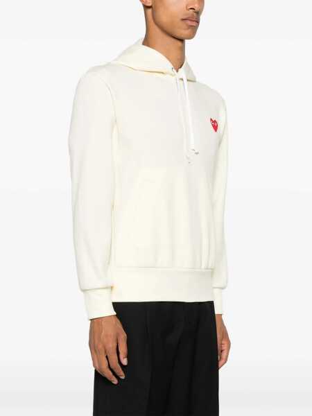 Bluze de trening Comme des Garons Comme Des Garons Logo Cotton Hoodie WHITE Barbati (BM 16038902) 4