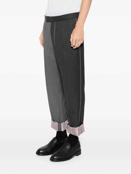 Pantaloni Thom Browne Thom Browne Trousers Grey Barbati (BM 16048265) 3
