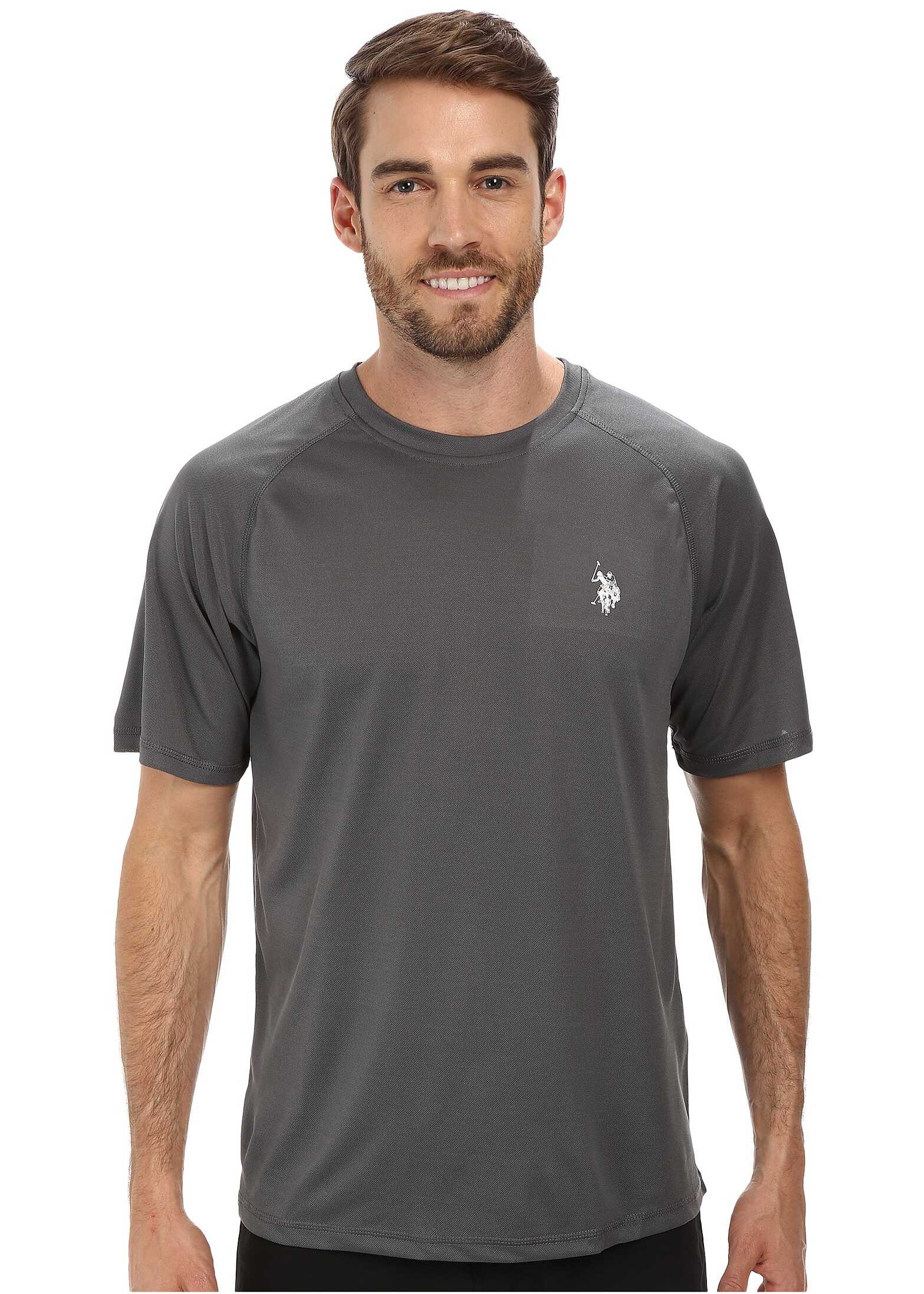 Tricou U.S. POLO ASSN. Solid Rashguard UPF 50+ Swim T-Shirt Castlerock
