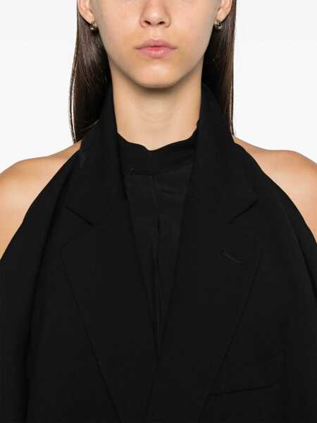 Rochii elegante Balenciaga Suspended Jacket Dress BLACK Femei (BM 16056311) 5