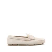 Mocasini Prada Triangle-Logo Suede Loafers Barbati
