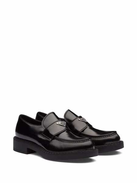 Mocasini Prada Prada Brushed Leather Loafers Black Barbati (BM 16059218) 2