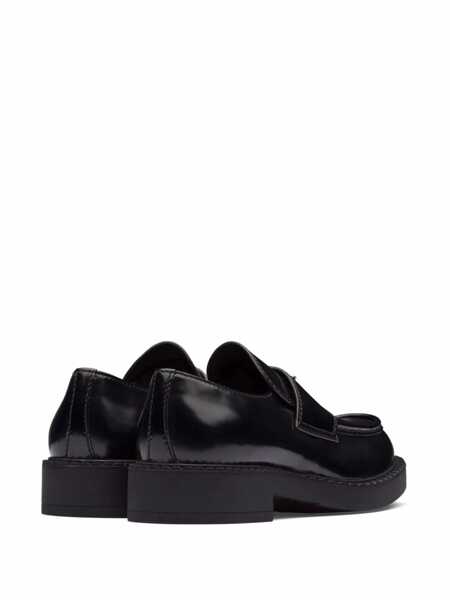 Mocasini Prada Prada Brushed Leather Loafers Black Barbati (BM 16059218) 3