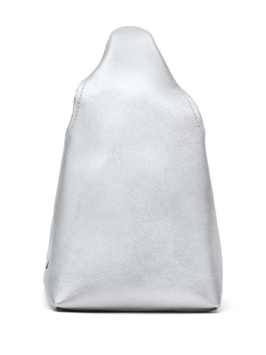 Genti de mana Marc Jacobs Marc Jacobs The Sack Mini Leather Hobo Bag SILVER Femei (BM 16059335) 2