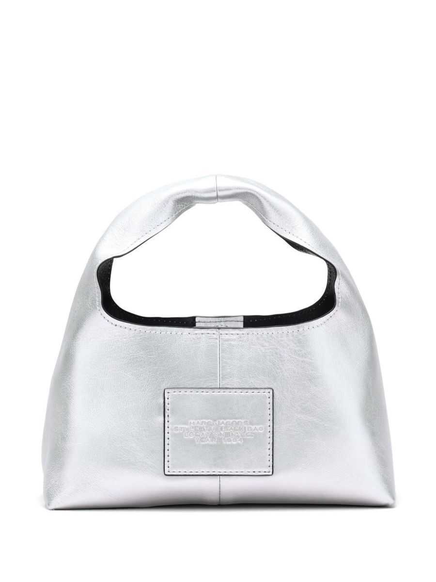 Genti de mana Marc Jacobs Marc Jacobs The Sack Mini Leather Hobo Bag SILVER Femei (BM 16059335) 3
